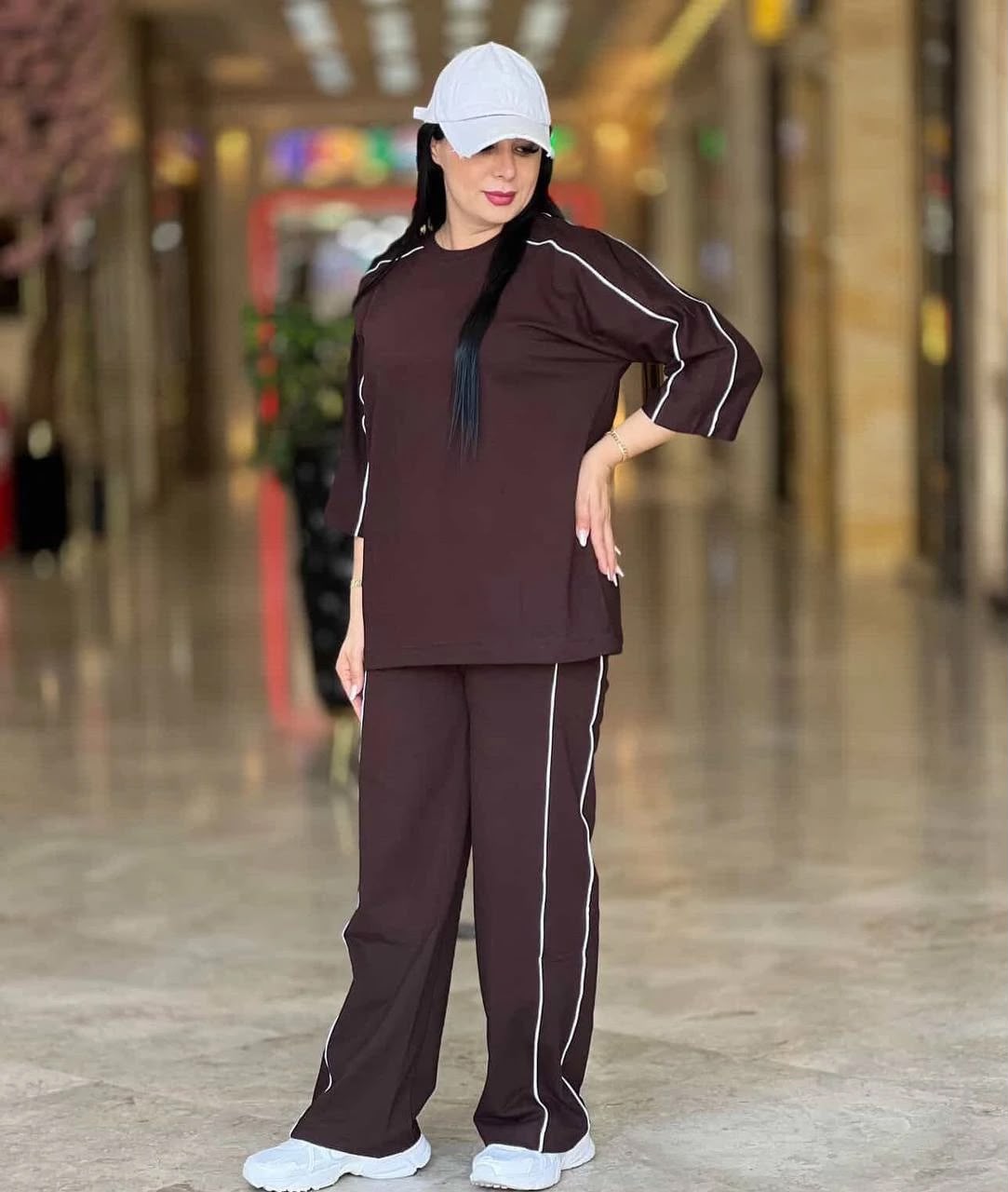 طقم نسائي صيفي عصري ومريح (Casual Two-Piece Set)