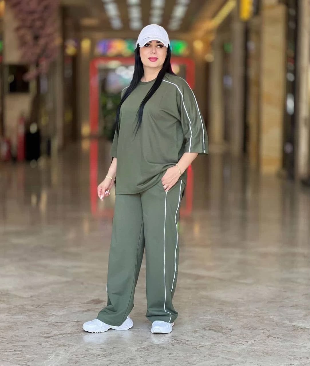 طقم نسائي صيفي عصري ومريح (Casual Two-Piece Set)