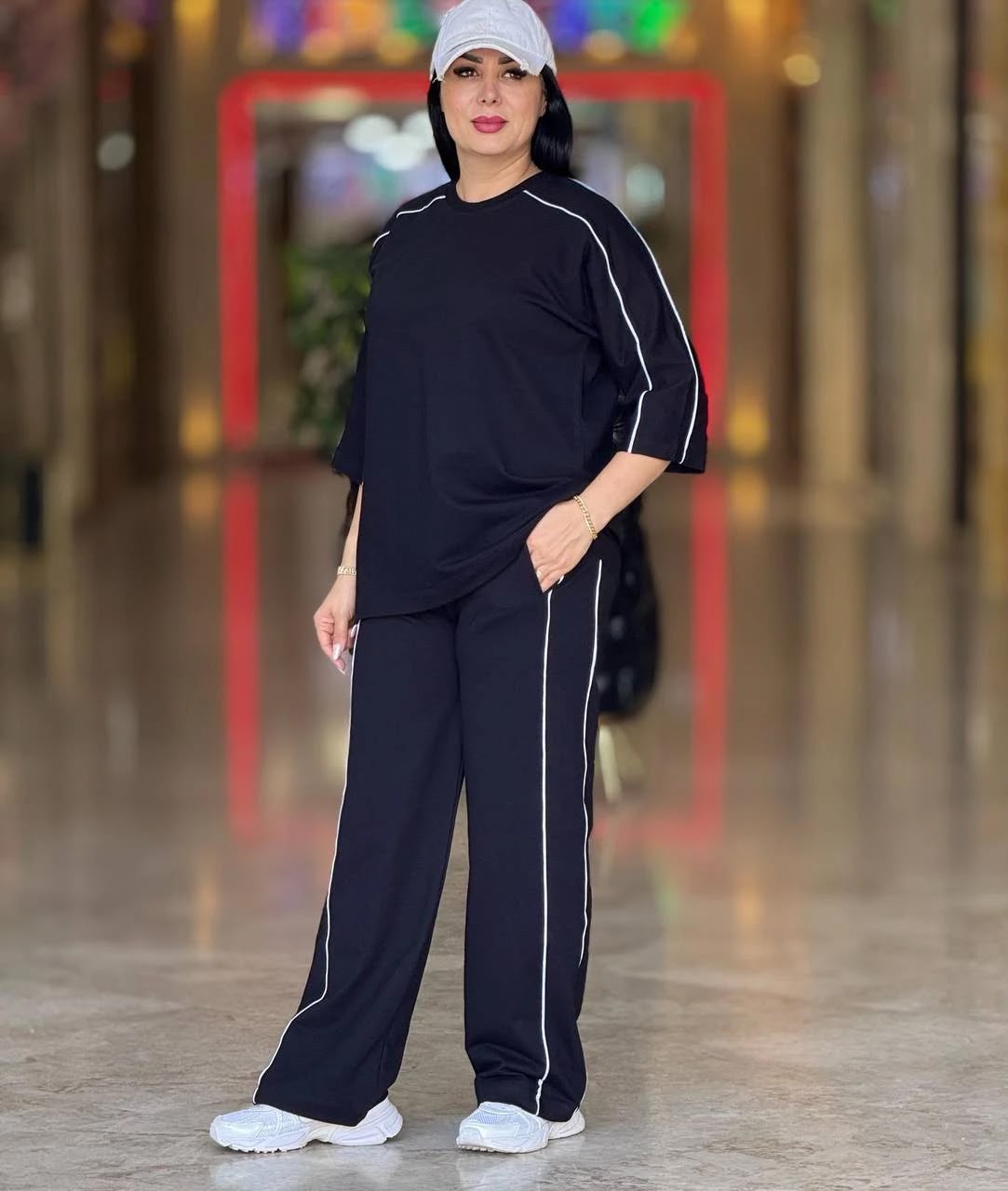 طقم نسائي صيفي عصري ومريح (Casual Two-Piece Set)