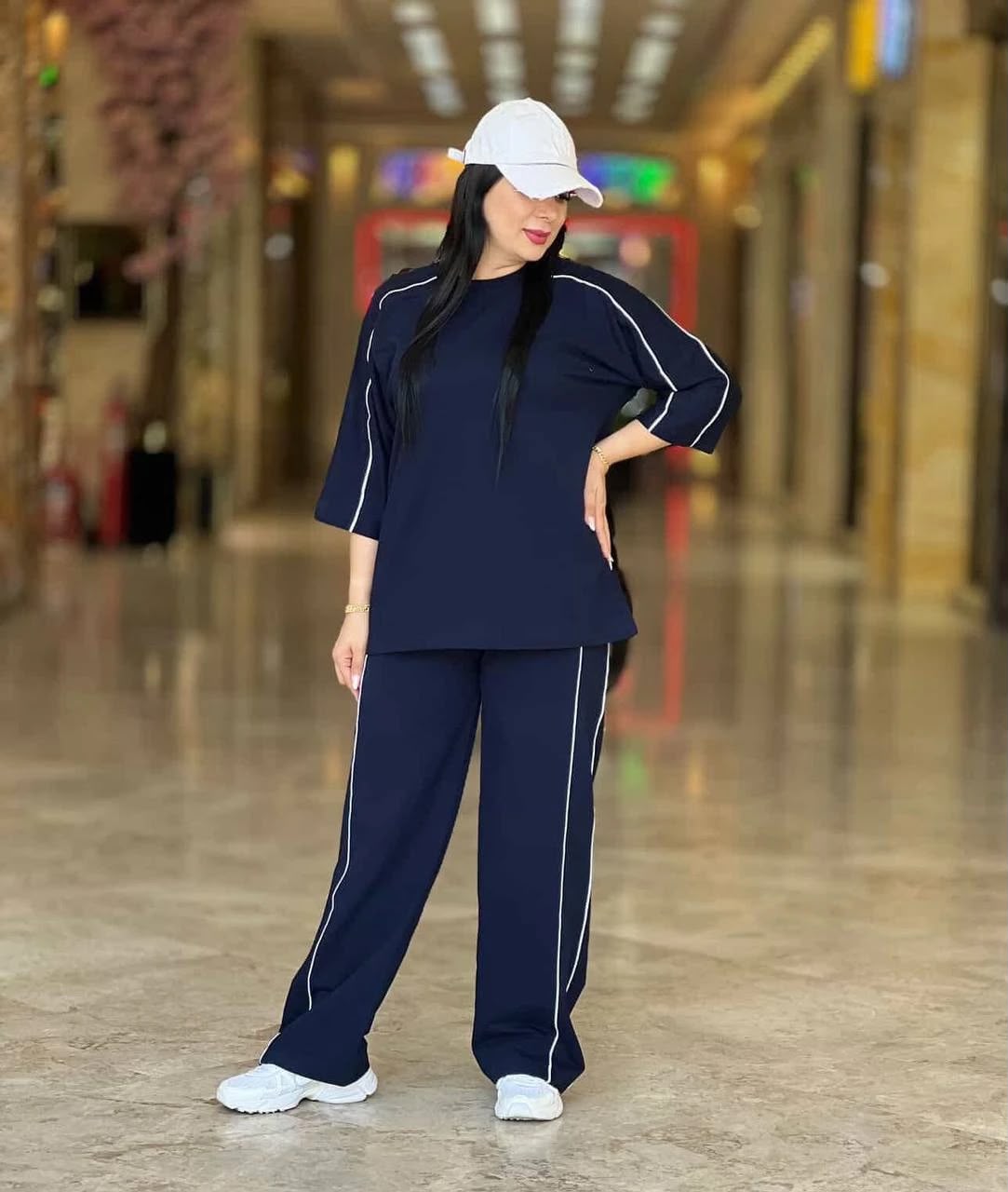 طقم نسائي صيفي عصري ومريح (Casual Two-Piece Set)